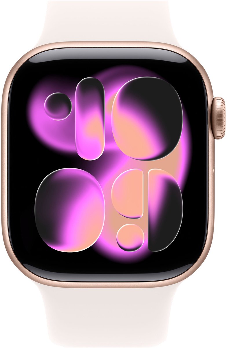 Apple Watch 11 - Wifi + 5G - 42mm - Rose Gold Aluminium Case with Light Blush Sport Band - S/M