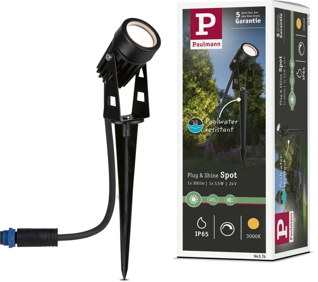 Paulmann Plug & Shine LED Tuinspot 2W Warm Wit 3000K