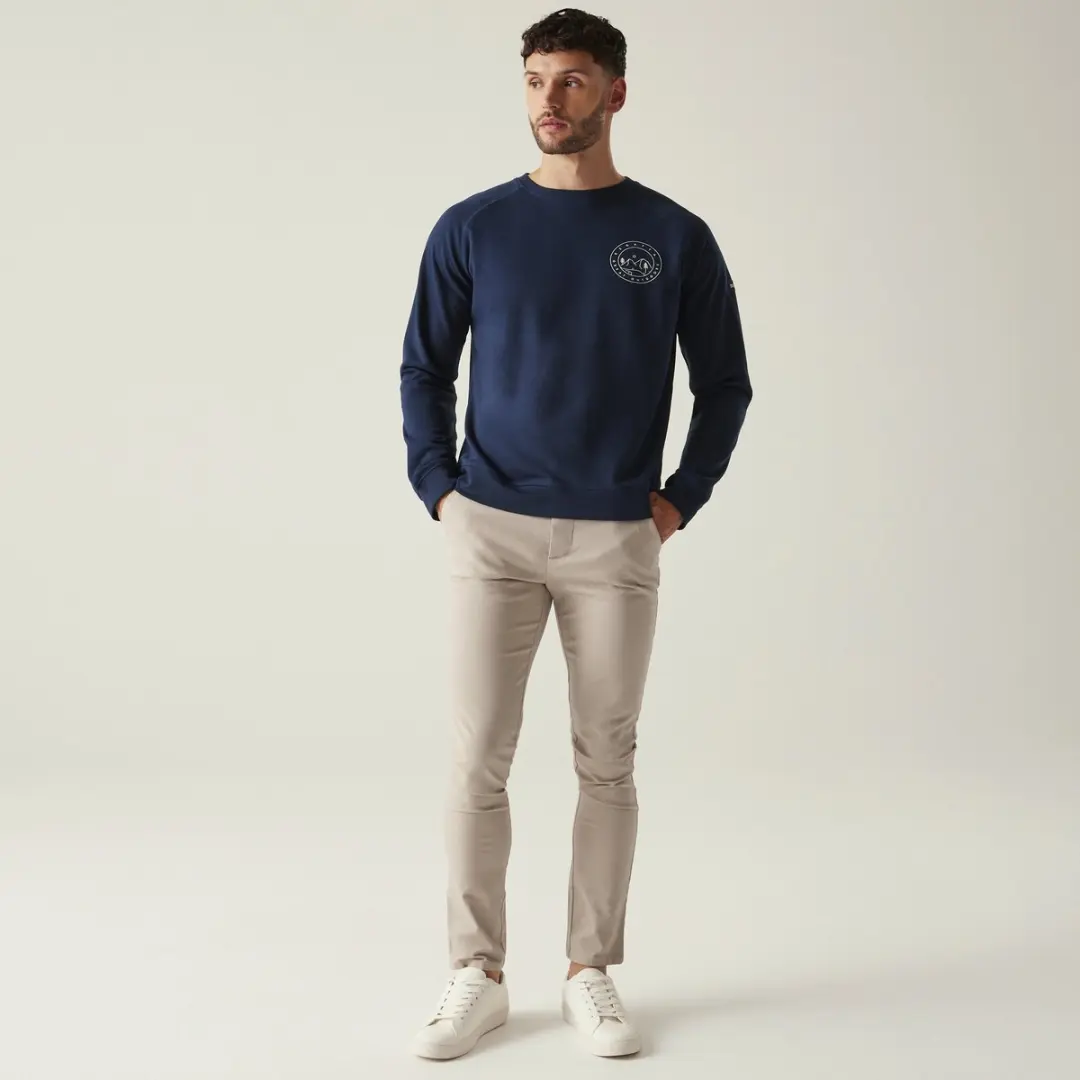 Regatta Nithsdale Sweatshirt - Blauw - afbeelding 5 van 6