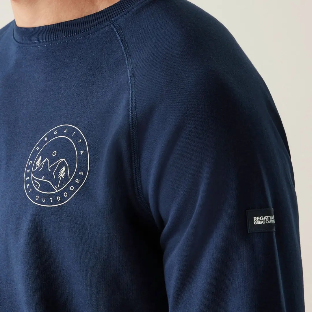 Regatta Nithsdale Sweatshirt - Blauw - afbeelding 2 van 6