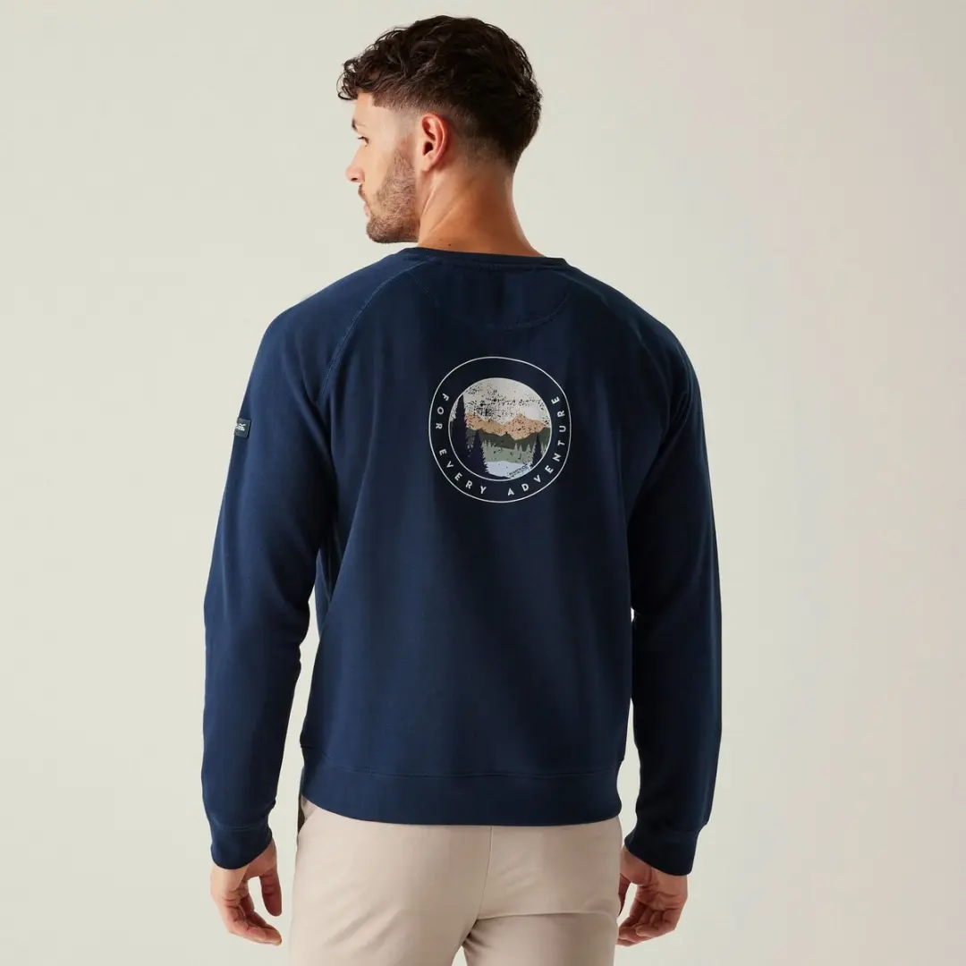 Regatta Nithsdale Sweatshirt - Blauw - afbeelding 4 van 6