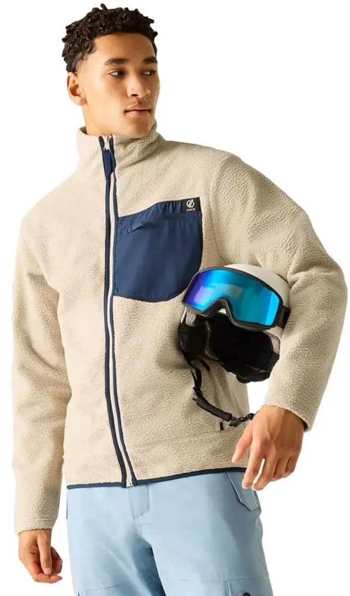 Dare2b Camber Shield Fleece Met Volledige Rits Beige XL Man