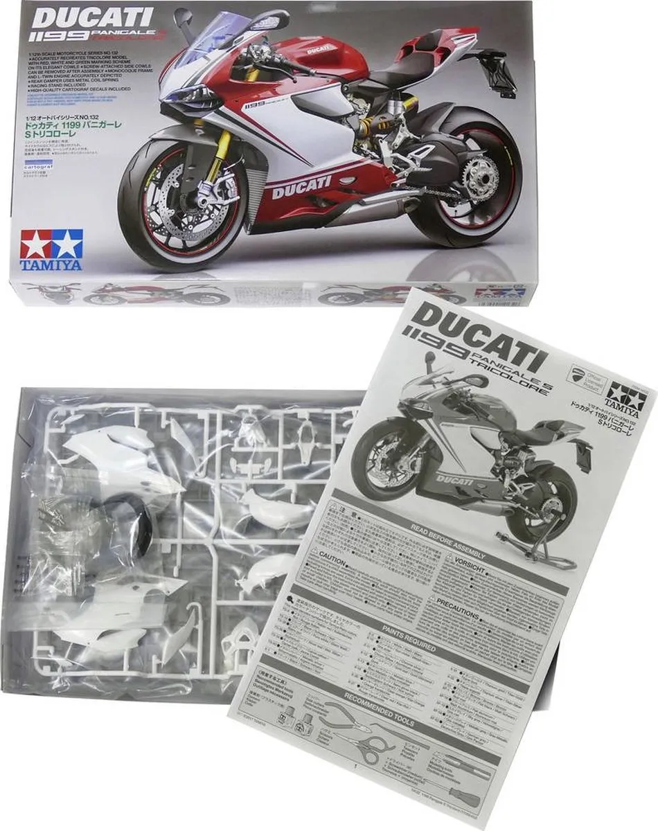 Tamiya 14132 Ducati 1199 Panigale S Tricolore Modelbouwpakket 1:12 - Multi