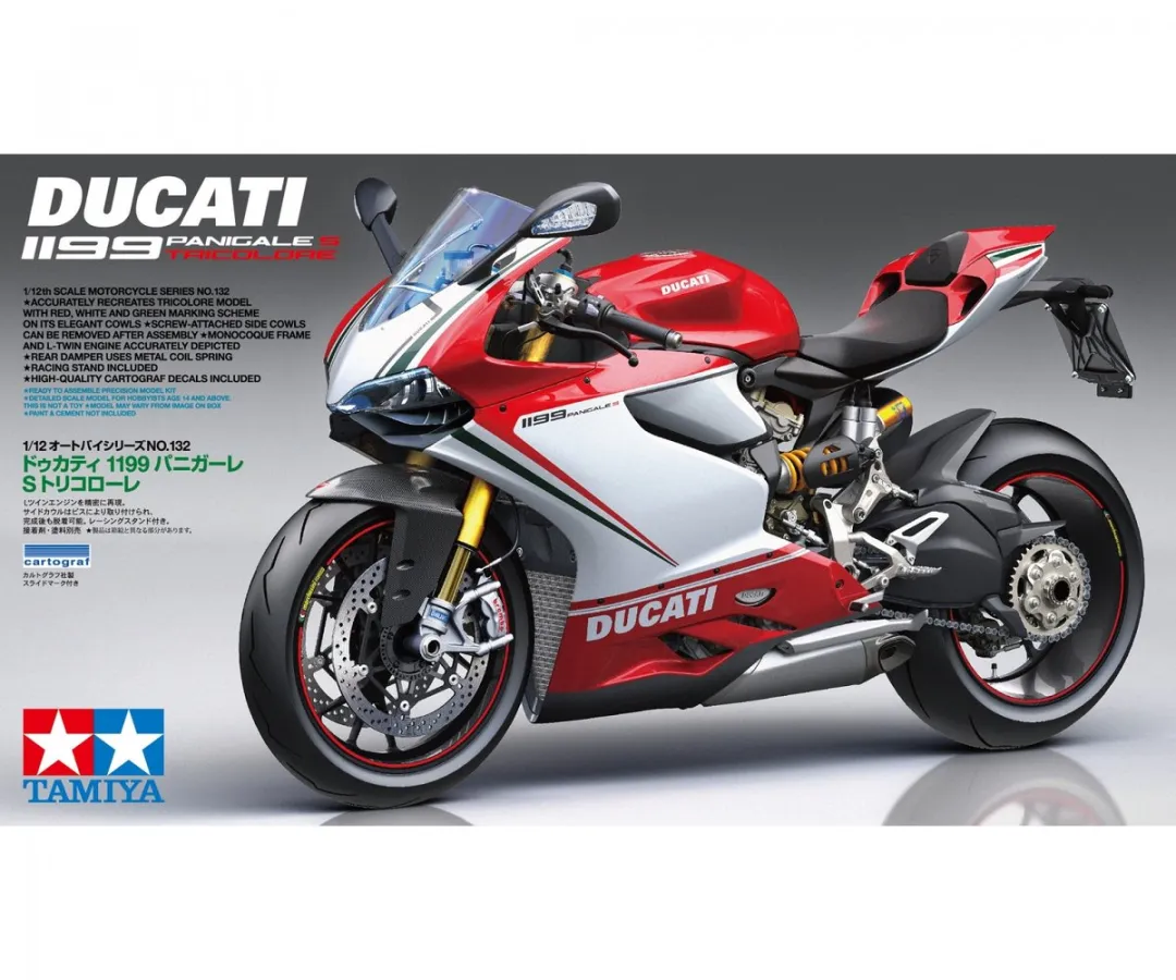 Tamiya 14132 Ducati 1199 Panigale S Tricolore Modelbouwpakket 1:12 - Multi