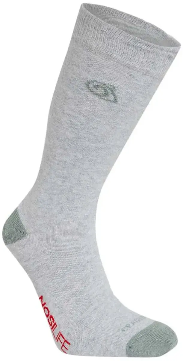 Craghoppers Nosilife Single Pack Half Lange Sokken Grijs EU 36-38