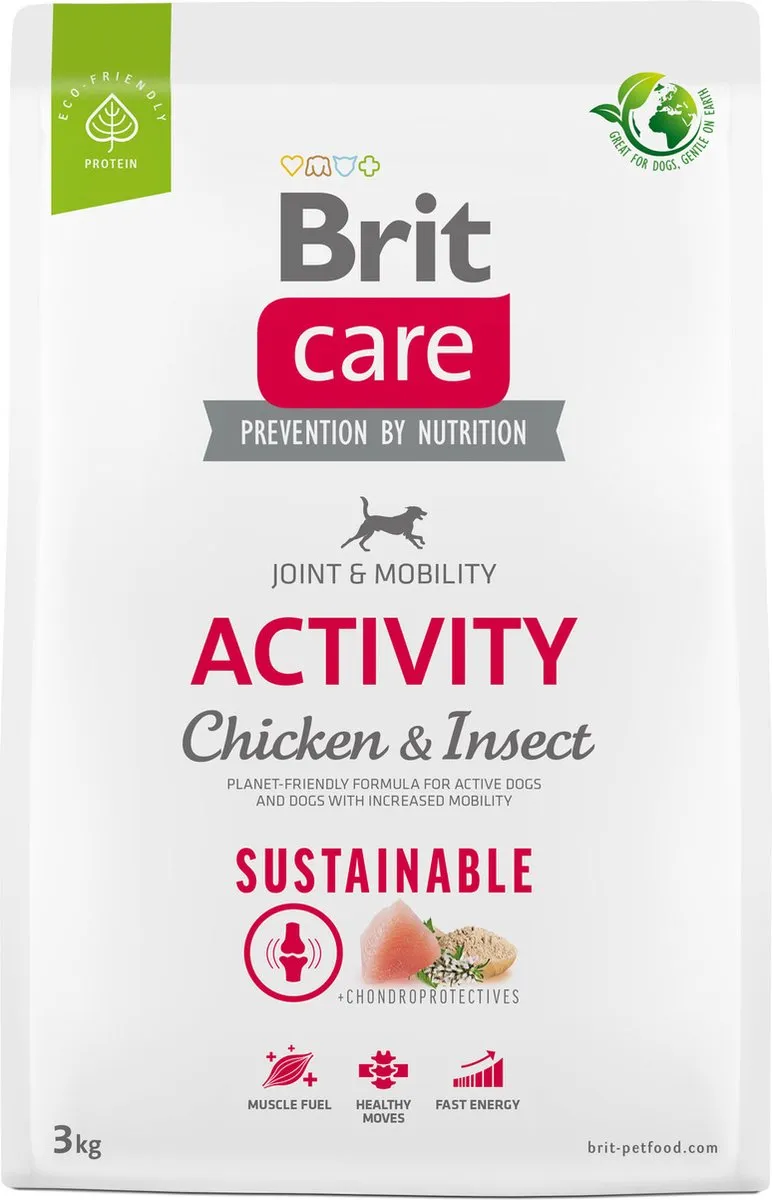 Brit Care Sustainable Activity Joint & Mobility Kip Hondenvoer 3kg