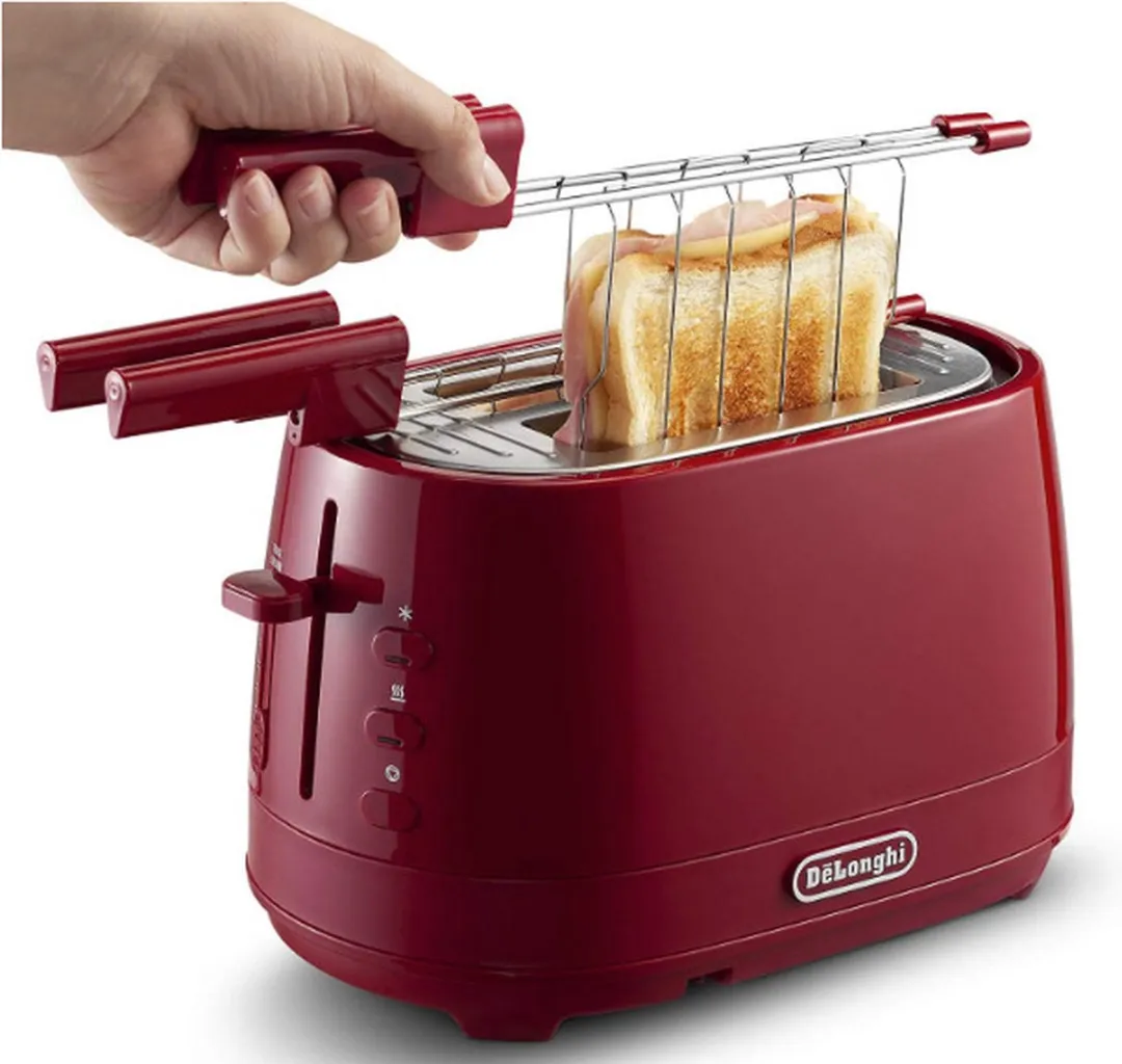 De'Longhi CTLAP2203.R Toaster 2-Sneetjes 550W