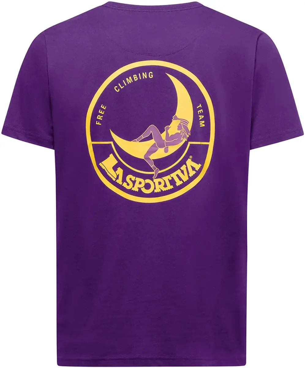 La Sportiva Climbing On The Moon T-shirt Met Korte Mouwen Paars S Man - afbeelding 3 van 4