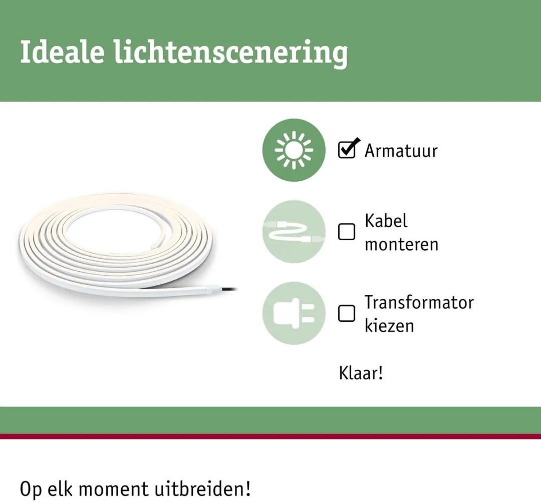 Paulmann Plug & Shine LED Strip Smooth IP68 3000K 46W - afbeelding 6 van 6