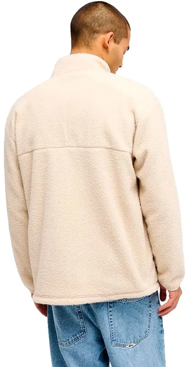 Quiksilver Clean Coast Fleece met Rits - Beige - M - afbeelding 2 van 6