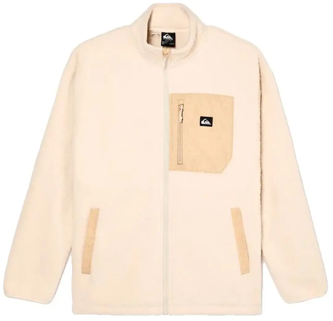 Quiksilver Clean Coast Fleece met Rits - Beige - M - afbeelding 4 van 6