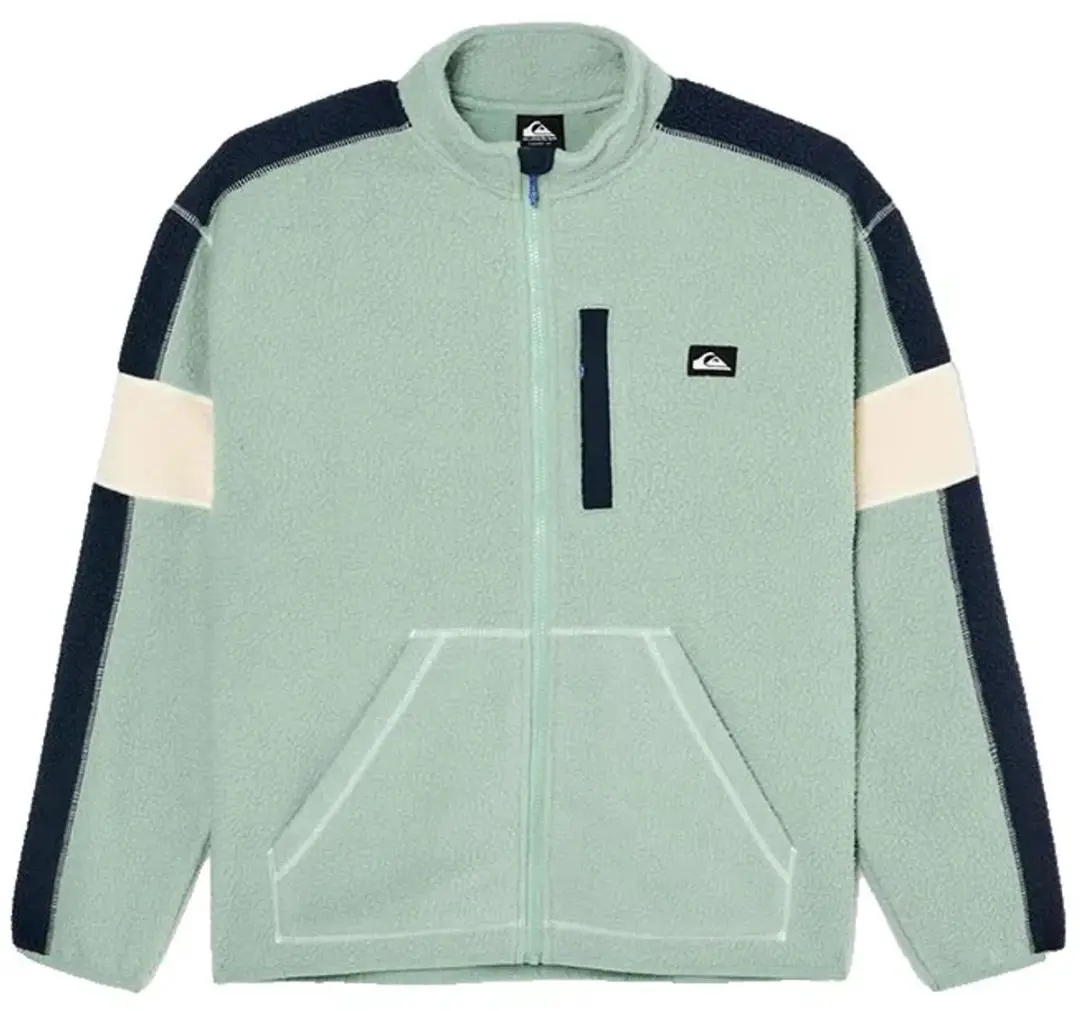 Quiksilver Clean Coast Block Fleece - Iceberg Green - 2XL - afbeelding 4 van 4