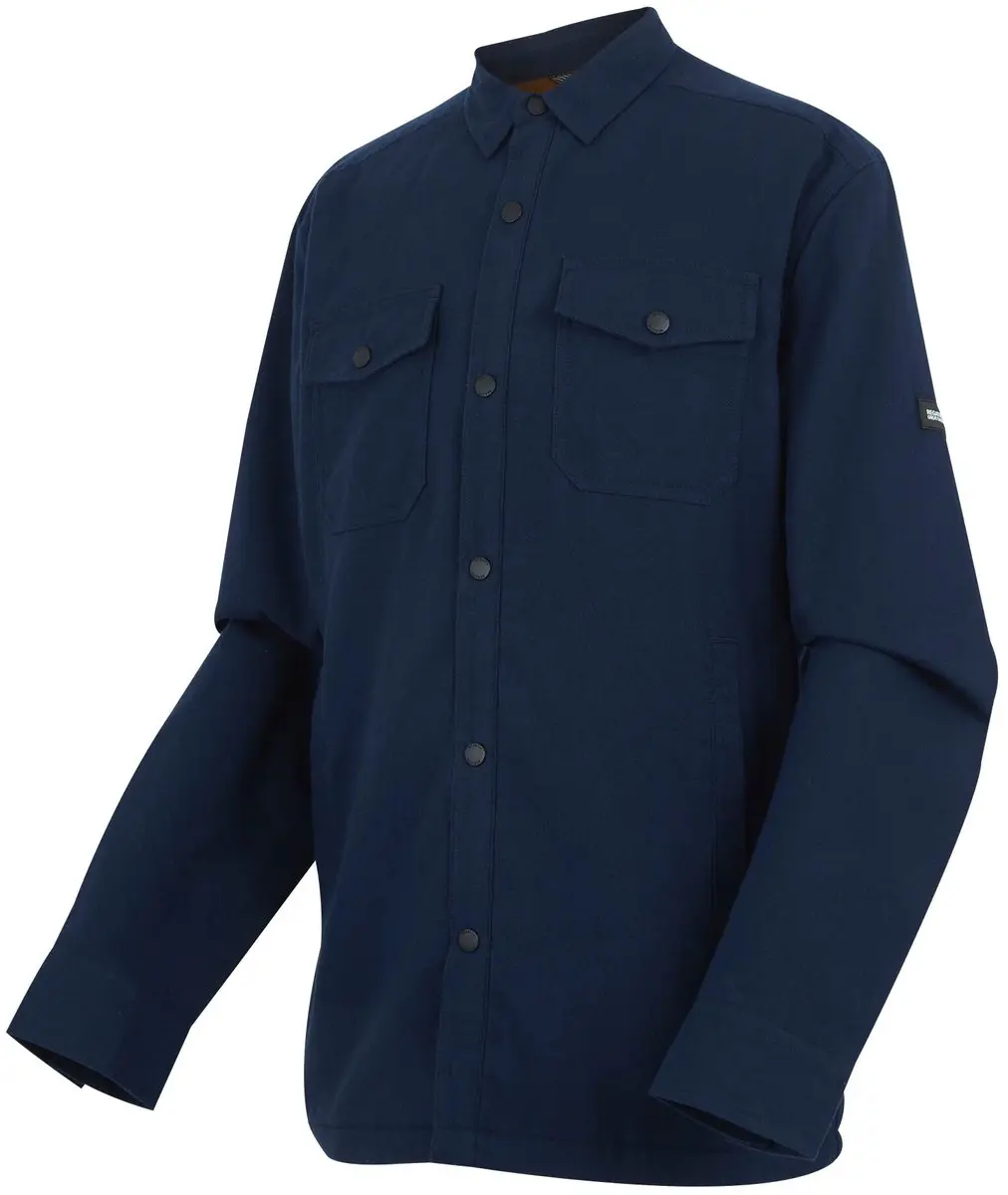Spennith shacket shirt met fleece-voering voor heren - afbeelding 5 van 6
