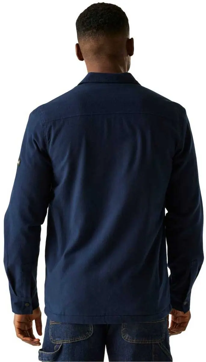 Spennith shacket shirt met fleece-voering voor heren - afbeelding 2 van 6