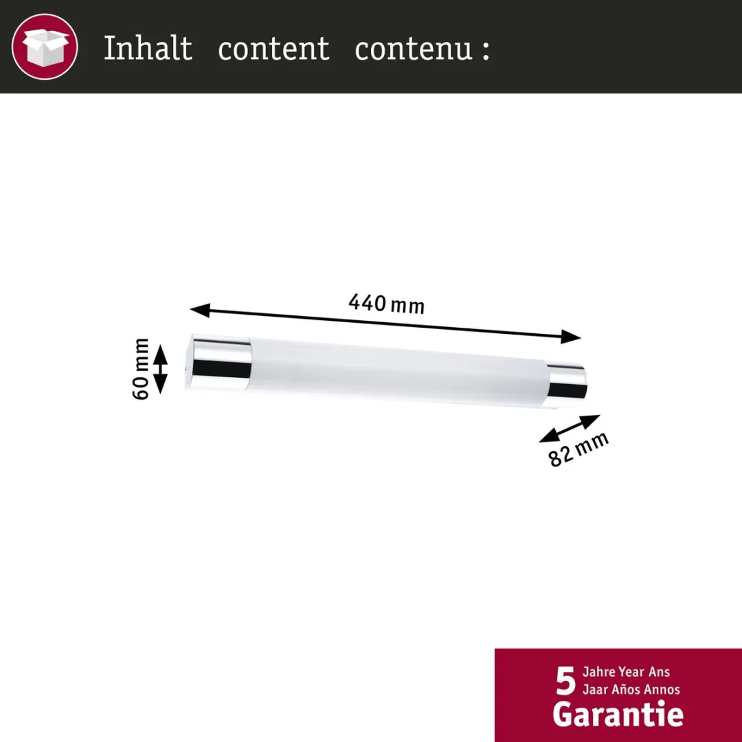 Paulmann Selection Bathroom LED-spiegellamp Orgon 3000K 570lm - IP44 - Chroom