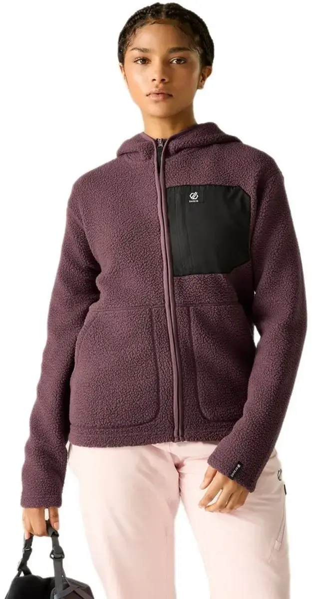 Dare 2b Firn Borg Fleece met Capuchon Dames - Huckleberry - afbeelding 4 van 4