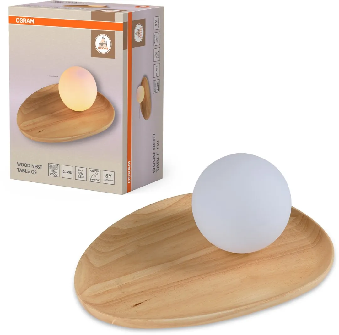Osram Decor Wood Nest Tafellamp - G9 - Bruin