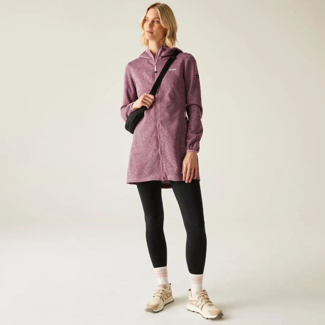 Fleece Dames Met Capuchon Voor Wandelen