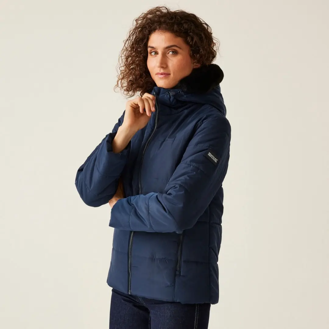 Regatta Winnie Baffle Dames Pufferjack - Blauw