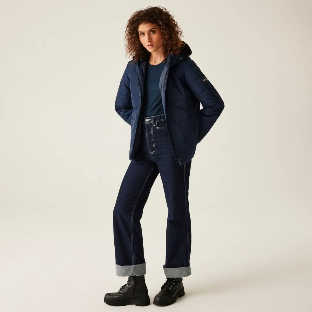 Regatta Winnie Baffle Dames Pufferjack - Blauw - afbeelding 4 van 6