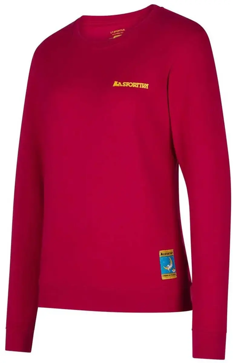 La Sportiva Climbing On The Moon Sweatshirt Roze M Vrouw
