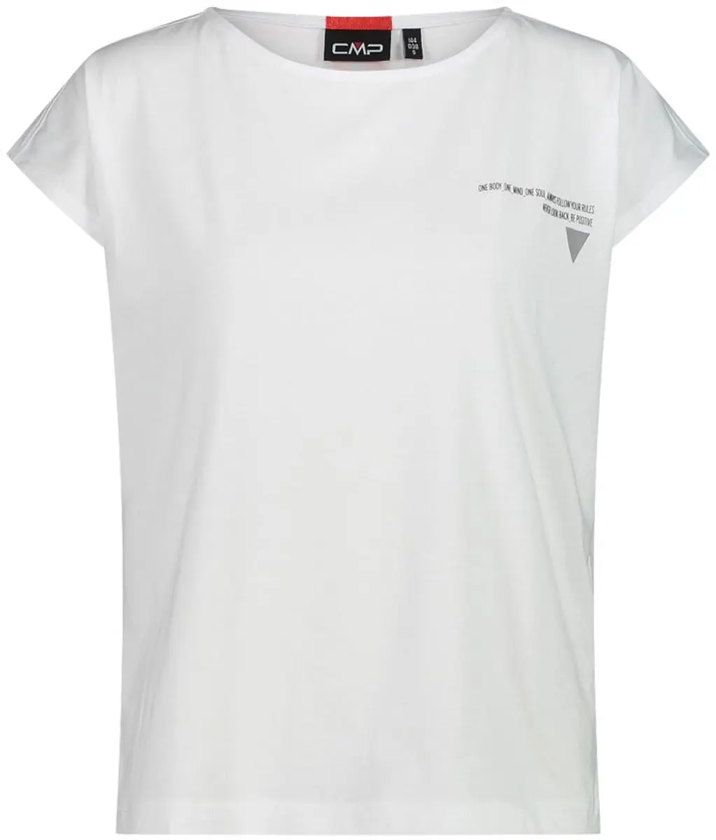 Cmp 31t6936 T-shirt Met Korte Mouwen Wit XS Vrouw