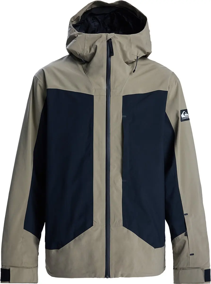 Quiksilver Ultralight Stretch 20k Jas Beige,Groen L Man