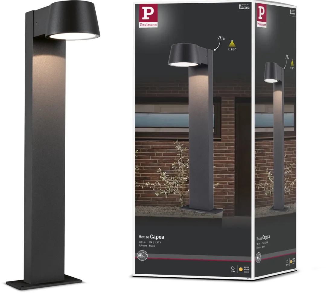 Paulmann LED Bolderlamp Capea 6W 500lm - 3000K - Antraciet