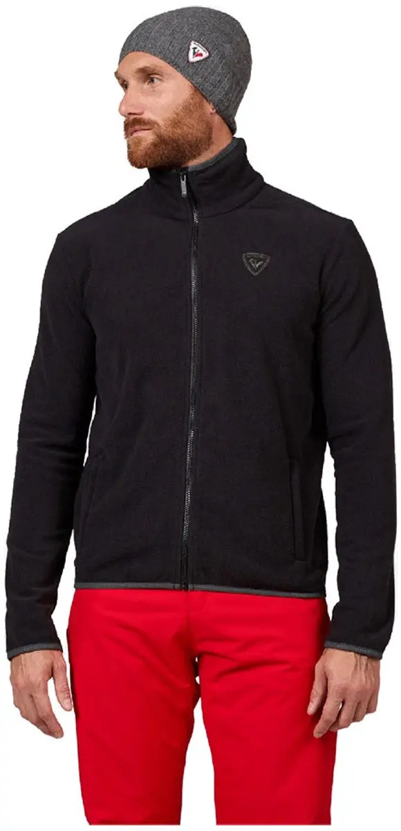 Rossignol Strawpile Fleece Met Volledige Rits Zwart XL Man