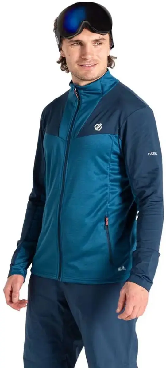Dare2b Substratum Iii Core Stretch Sweatshirt Met Rits Blauw S Man