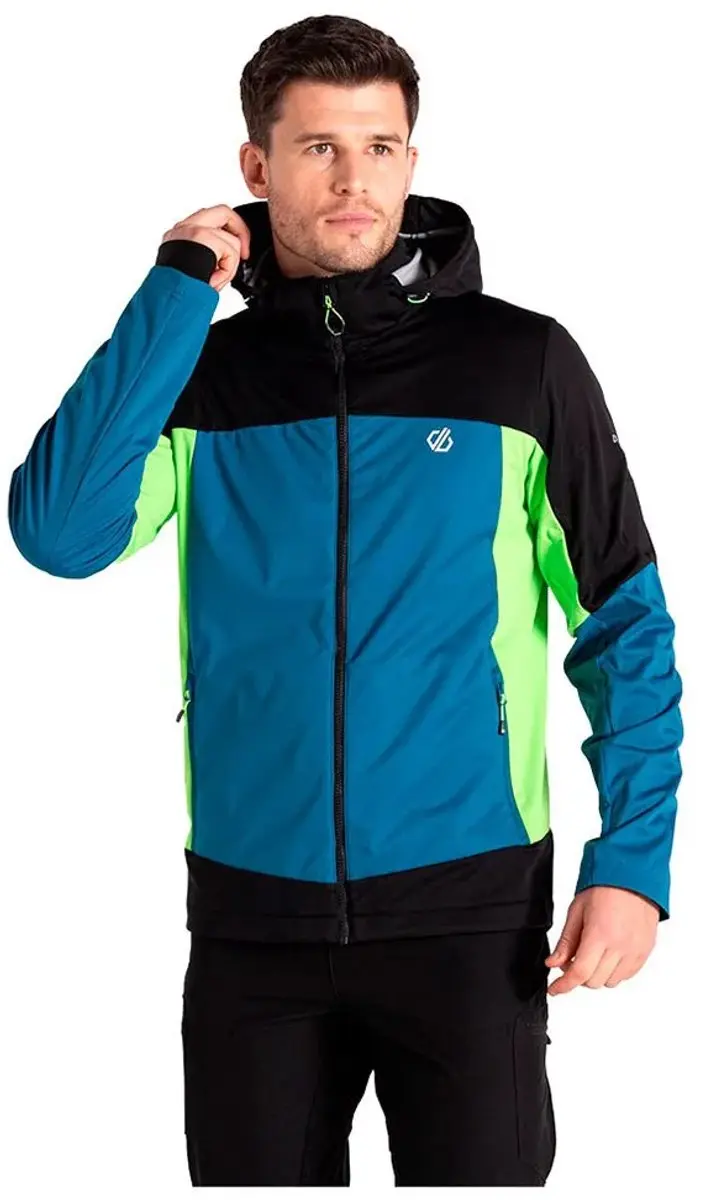Dare2b Mountaineer Softshelljack Blauw 3XL Man