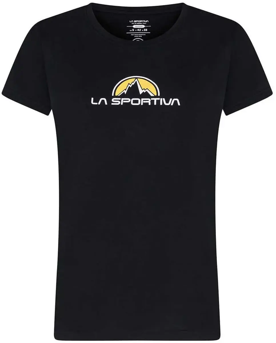 La Sportiva Footstep T-shirt Met Korte Mouwen Zwart XS Vrouw