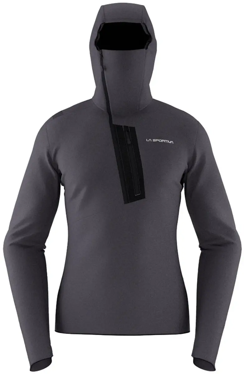 La Sportiva Big Wall Fleece Met Kap Grijs S Man