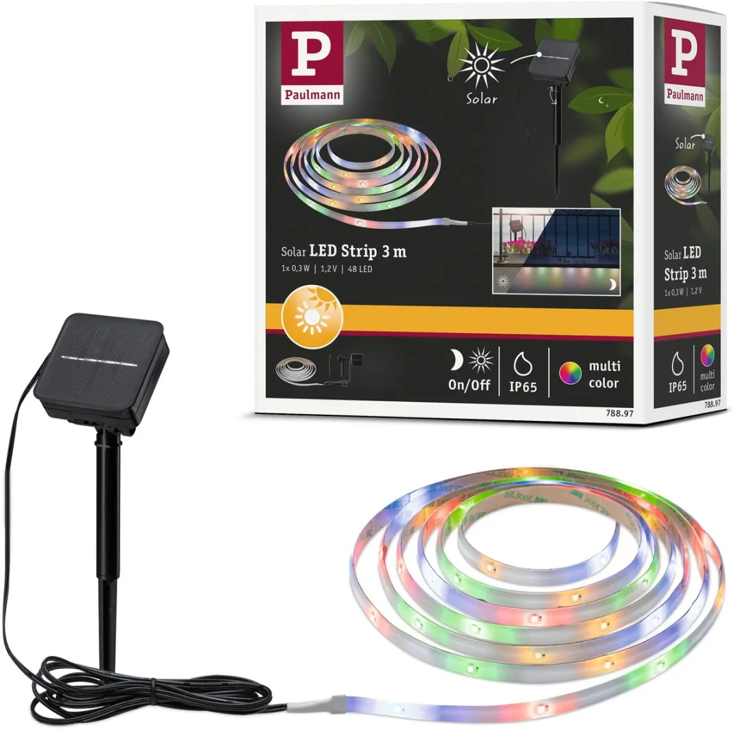 Paulmann LED Strip Solar 3m RGB