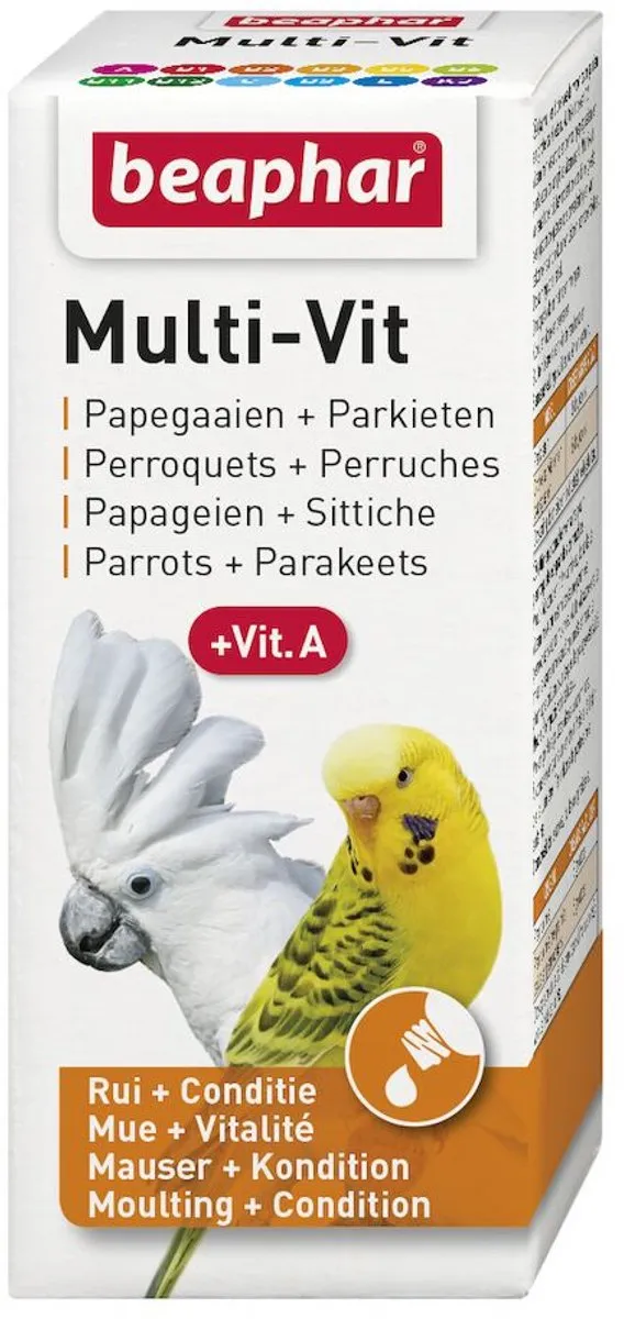 Beaphar Multi-Vit Papegaaien & Parkieten 20ml
