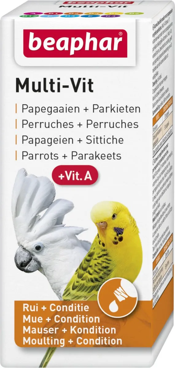 Beaphar Multi-Vit Papegaaien & Parkieten 20ml