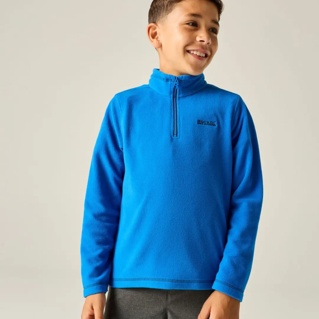 Regatta Kids Hot Shot II Fleece met Halve Rits - Blauw - afbeelding 5 van 6