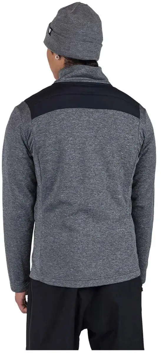 Rossignol Classique Hybrid Fleece Met Volledige Rits Grijs S Man - afbeelding 2 van 2