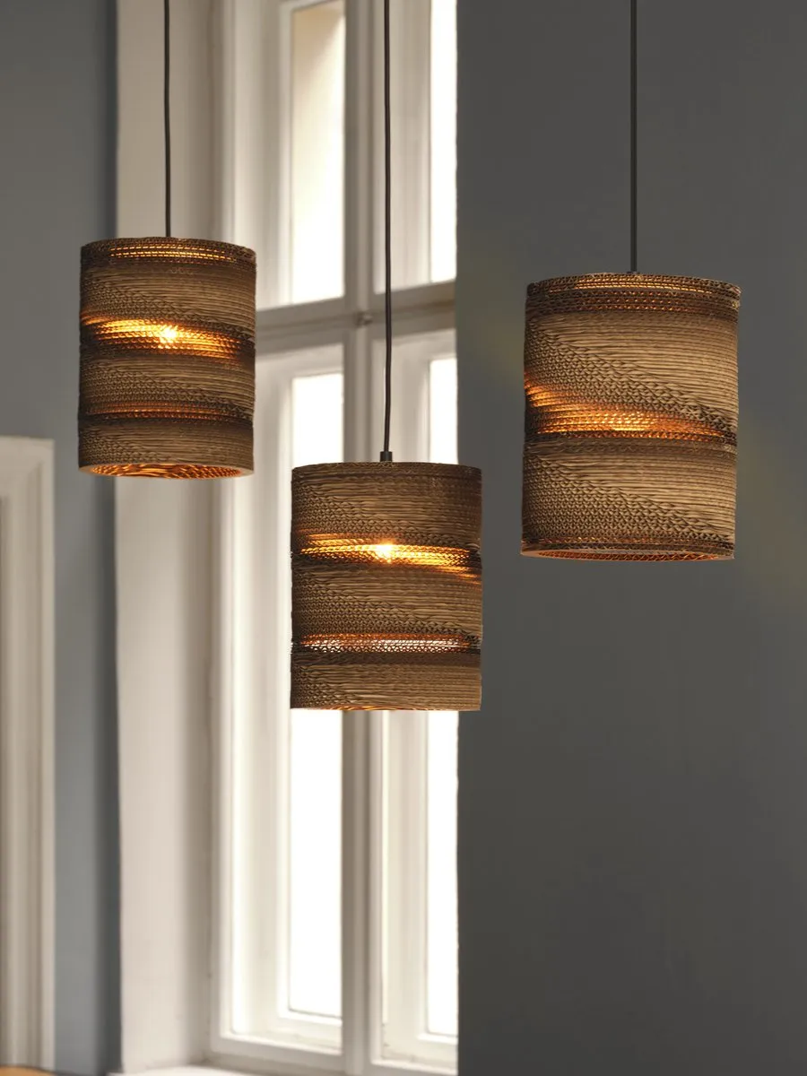 Osram Decor Karton Cilinder Hanglamp - 3xE27 - 830mm - Bruin