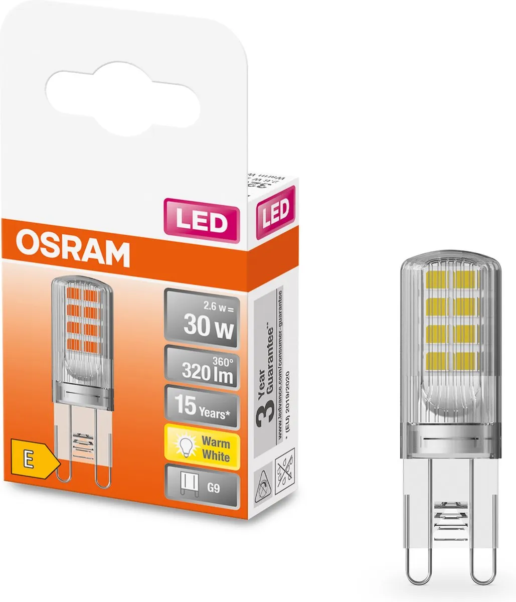 Osram LED Lamp G9 2,6W 320lm Warm Wit