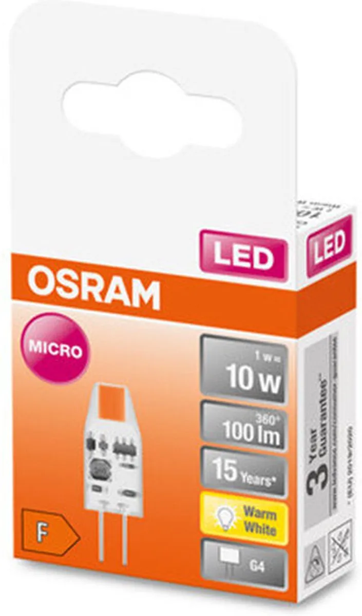 Osram G4 LED Lamp 1W Warm Wit - 6 Stuks