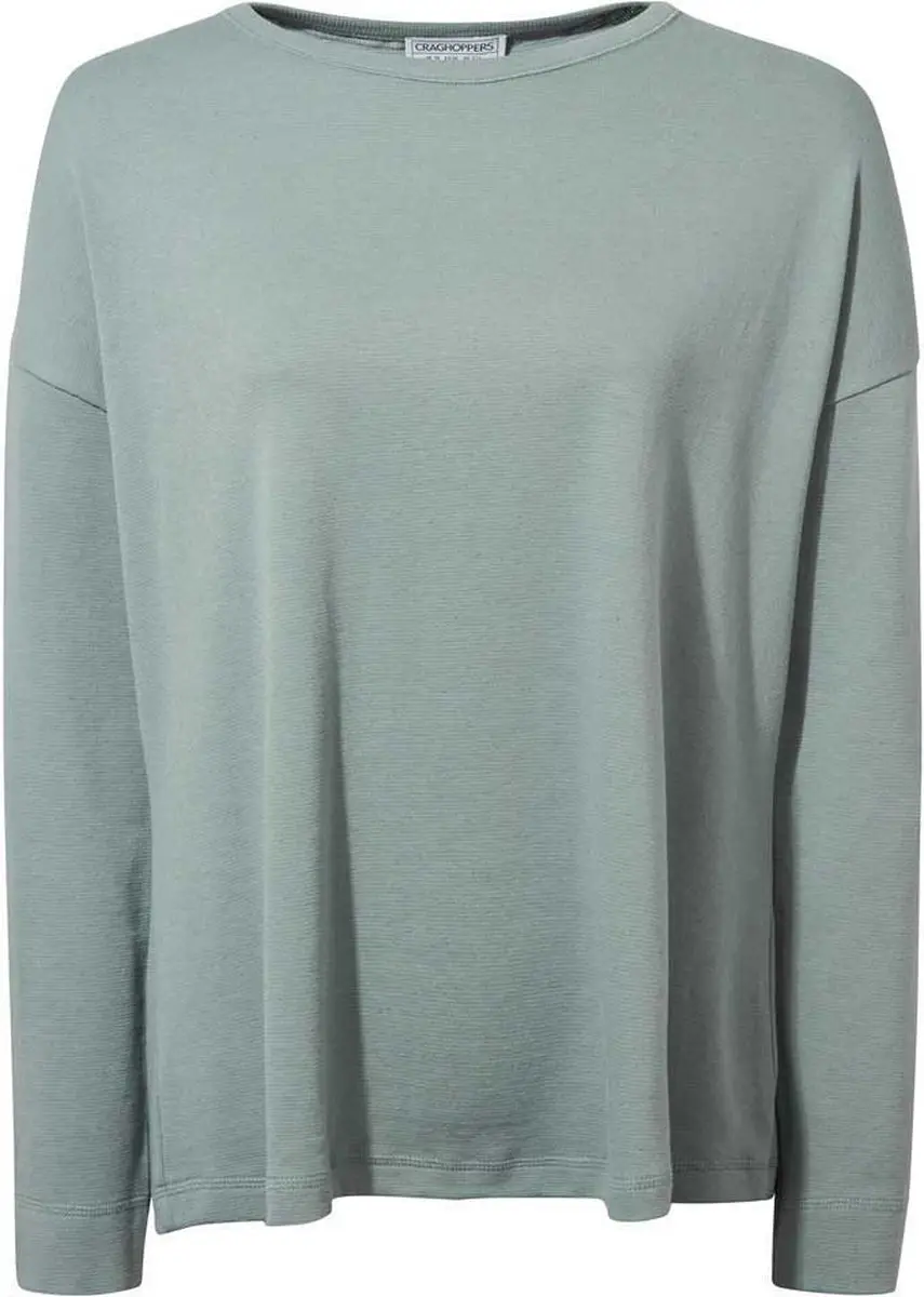 Craghoppers Forres Top T-shirt Met Lange Mouwen Groen 10 Vrouw