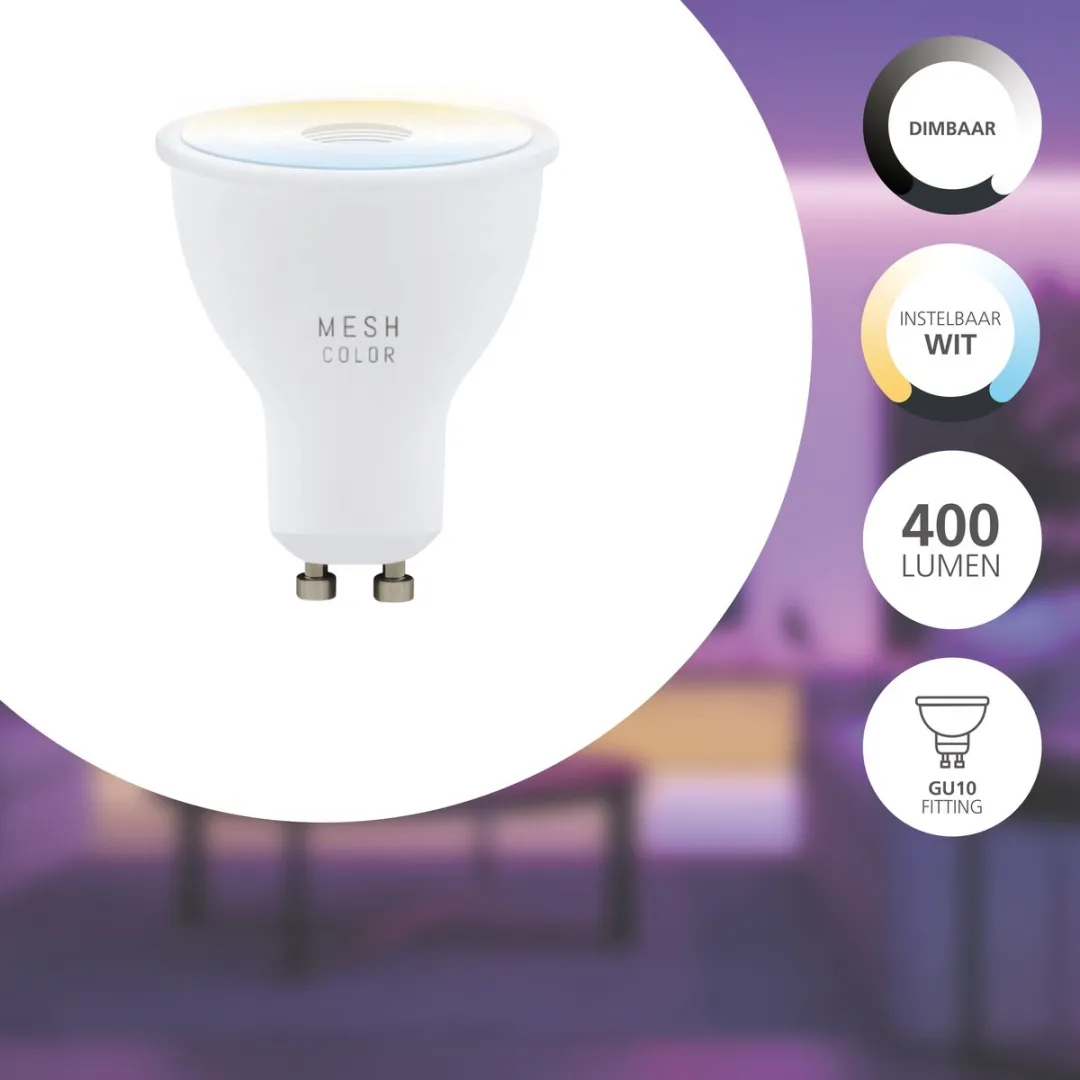 EGLO connect.z Smart LED GU10 - Ø5cm - Wit - Zigbee