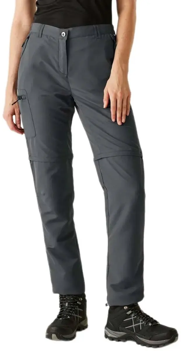 Regatta Chaska Zip Off Iii Broek Grijs 46 / Long Vrouw