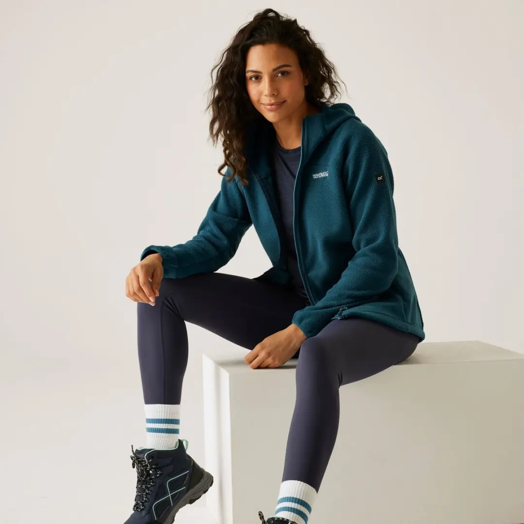 Elinn lichtgewicht fleece vest met capuchon voor dames
