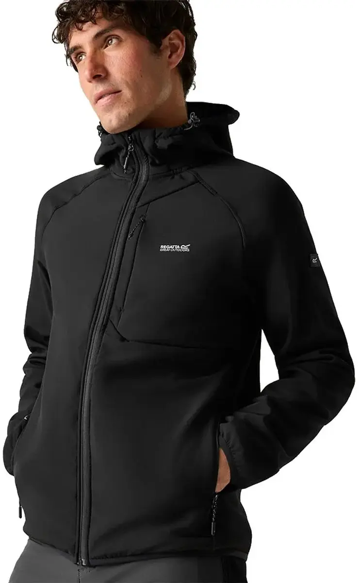 Regatta Ossek Softshelljack Zwart XL Man - afbeelding 5 van 5