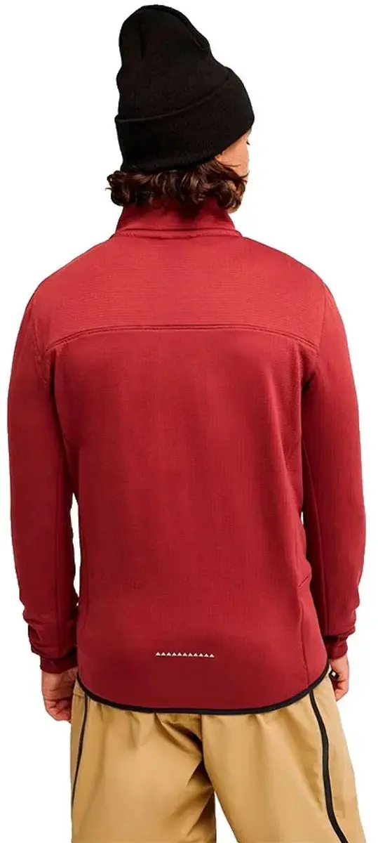 Quiksilver Steep Point Full Zip Fleece - Oxblood Red - M - afbeelding 2 van 4