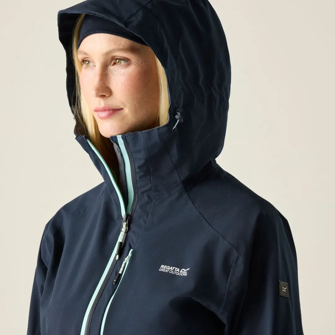 Jas Hiking Dames Waterproof - afbeelding 4 van 6