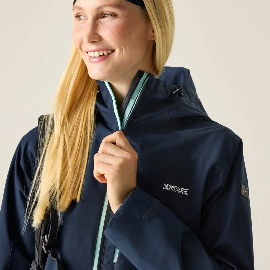 Jas Hiking Dames Waterproof - afbeelding 5 van 6