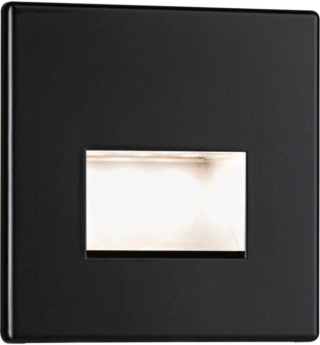 Paulmann Edge LED Wandinbouwlamp 1,2W 2700K - Zwart mat
